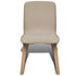 Swen Studio - Dining Chairs 4 pcs Beige Fabric and Solid Oak Wood