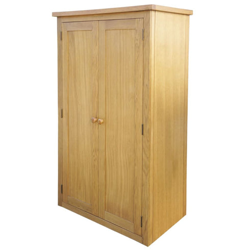 Maison Madeleine - Wardrobe with 1 Drawer 90x52x183 cm Solid Oak Wood