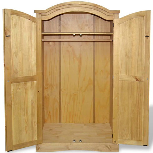 Maison Madeleine - Wardrobe Mexican Pine Corona Range 2 Doors