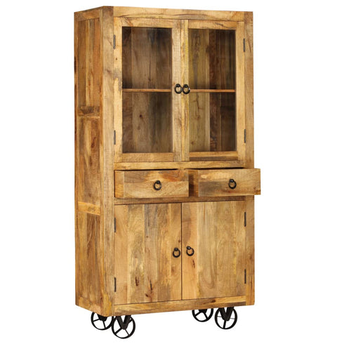 Rustika Rowe - Highboard Solid Mango Wood 95x45x185 cm