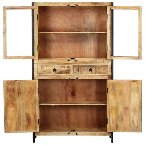 Rustika Rowe - Highboard 100x40x175 cm Solid Mango Wood