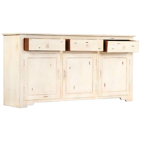 Rustika Rowe - Sideboard White 160x40x80 cm Solid Mango Wood