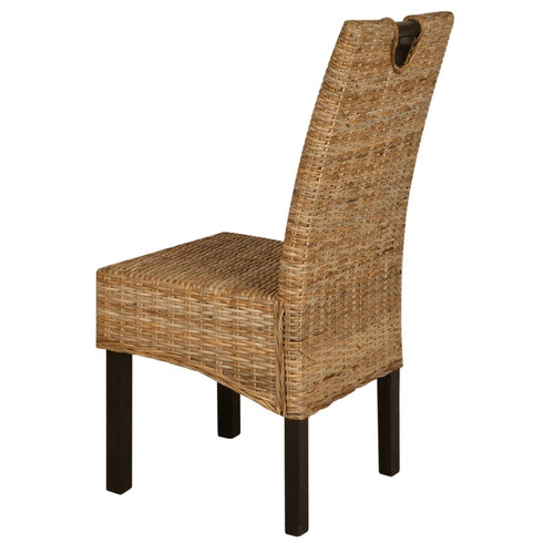 Swen Studio - Dining Chair 6 pcs Kubu Rattan Mango Wood