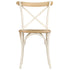 Swen Studio - Cross Chairs 6 pcs White Solid Mango Wood