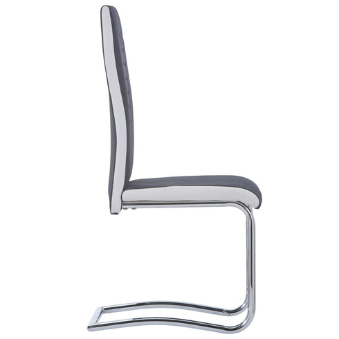 Swen Studio - Cantilever Dining Chairs 6 pcs Black Fabric