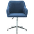 Swen Studio - Swivel Dining Chairs 6 pcs Blue Fabric (UK/IE/FI/NO only) (6x331502)