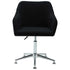 Swen Studio - Swivel Dining Chairs 6 pcs Black Fabric (UK/IE/FI/NO only) (6x331504)