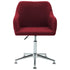 Swen Studio - Swivel Dining Chairs 6 pcs Wine Red Fabric (UK/IE/FI/NO only) (6x331506)