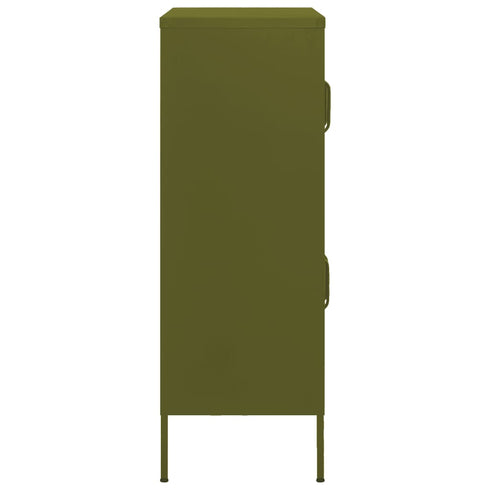 Lady Jillian - Storage Cabinet Olive Green 80x35x101,5 cm Steel - Model 1