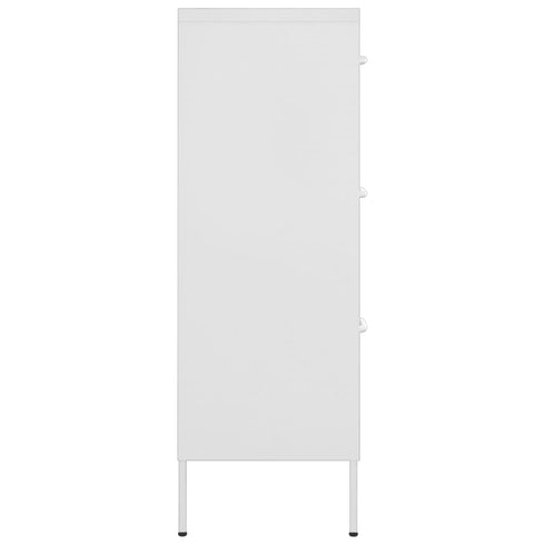 Lady Jillian - Drawer Cabinet White 80x35x101,5 cm Steel