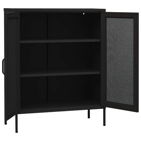Lady Jillian - Storage Cabinet Black 80x35x101,5 cm Steel - Model 4