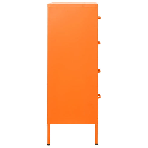 Lady Jillian - Chest of Drawers Orange 80x35x101,5 cm Steel
