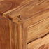 Swen Studio - TV Cabinet Solid Acacia Wood with Carved Doors 117x30x40 cm
