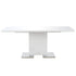 Swen Studio - Extendable Dining Table High Gloss White 180x90x76 cm MDF