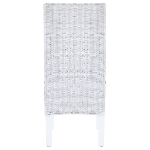 Swen Studio - Dining Chairs 6 pcs Light Brown Kubu Rattan and Mango Wood(3x246654)