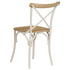 Swen Studio - Cross Chairs 6 pcs White Solid Mango Wood