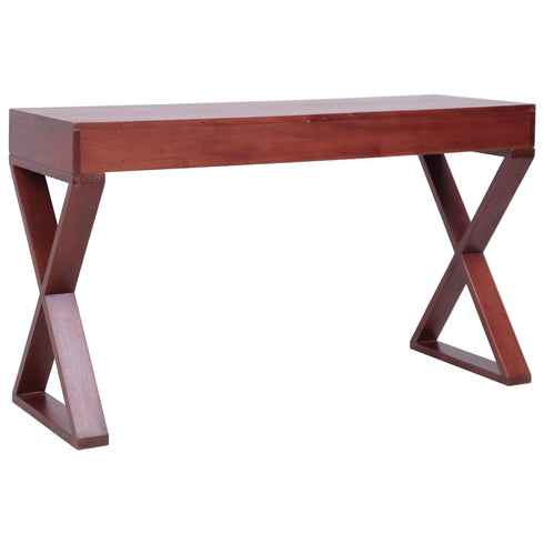 Swen Studio - Computer Desk Brown 132x47x77 cm Solid Mahogany Wood