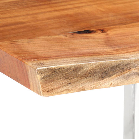 Rustika Rowe - Dining Table with Live Edges Solid Acacia Wood 200 cm 3.8 cm