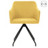 Swen Studio - Swivel Dining Chairs 6 pcs Mustard Yellow Fabric (UK/IE/FI/NO only) (3x331513)