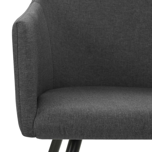Swen Studio - Dining Chairs 6 pcs Dark Grey Fabric (UK/IE/FI/NO only) (3x331517)