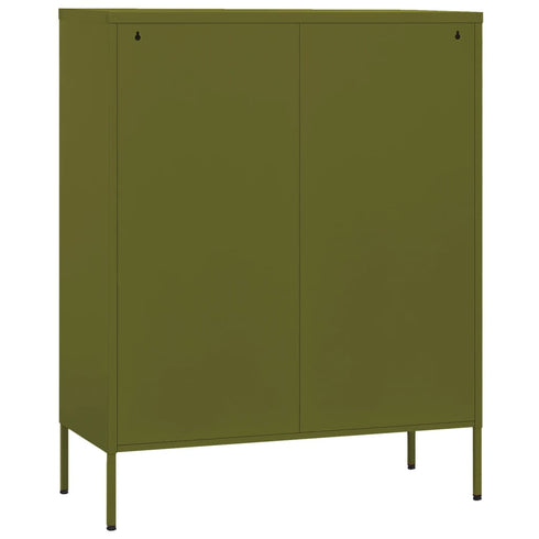 Lady Jillian - Storage Cabinet Olive Green 80x35x101,5 cm Steel - Model 1