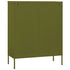 Lady Jillian - Storage Cabinet Olive Green 80x35x101,5 cm Steel - Model 1