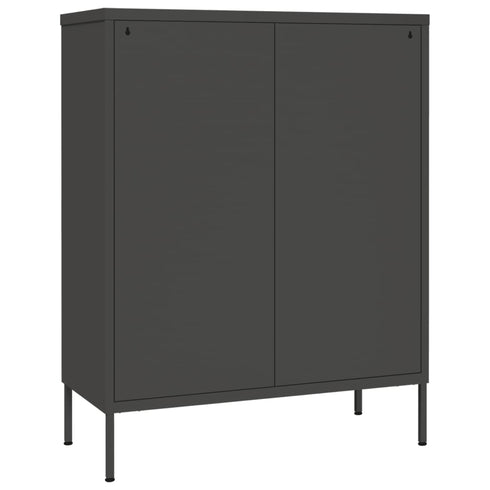 Lady Jillian - Drawer Cabinet Anthracite 80x35x101,5 cm Steel