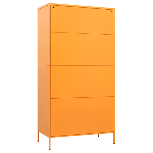 Lady Jillian - Wardrobe Mustard Yellow 90x50x180 cm Steel