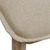 Swen Studio - Dining Chairs 4 pcs Beige Fabric and Solid Oak Wood