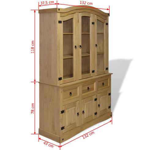 Maison Madeleine - Buffet & Hutch Mexican Pine Corona Range