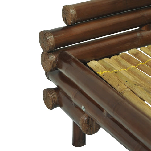 Aki Kagu - Bed Frame Dark Brown Bamboo 160x200 cm
