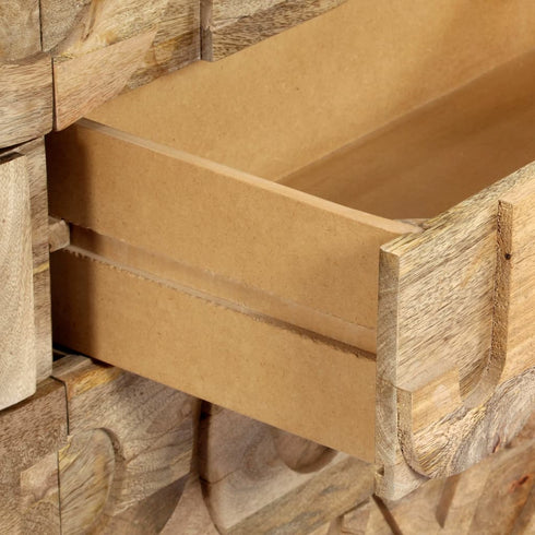 Rustika Rowe - Alphabet Cabinet with 6 Drawers 120x35x79 cm Solid Mango Wood