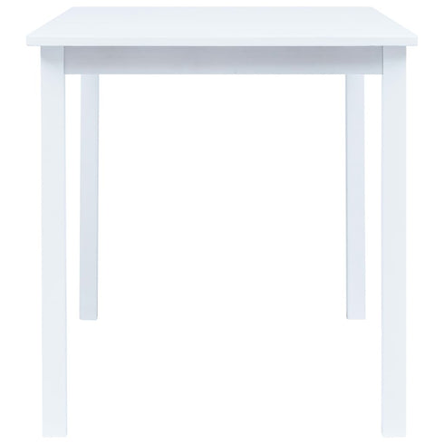 Maison Madeleine - 5 Piece Dining Set Solid Rubber Wood White