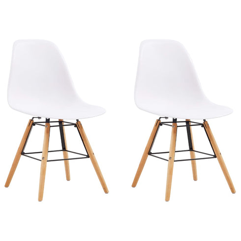 Swen Studio - 3 Piece Dining Set Plastic White