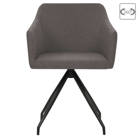 Swen Studio - Swivel Dining Chairs 6 pcs Taupe Fabric (UK/IE/FI/NO only) (3x331515)