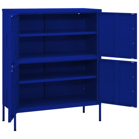 Lady Jillian - Storage Cabinet Navy Blue 80x35x101,5 cm Steel - Model 1