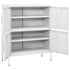 Lady Jillian - Storage Cabinet White 80x35x101,5 cm Steel - Model 1