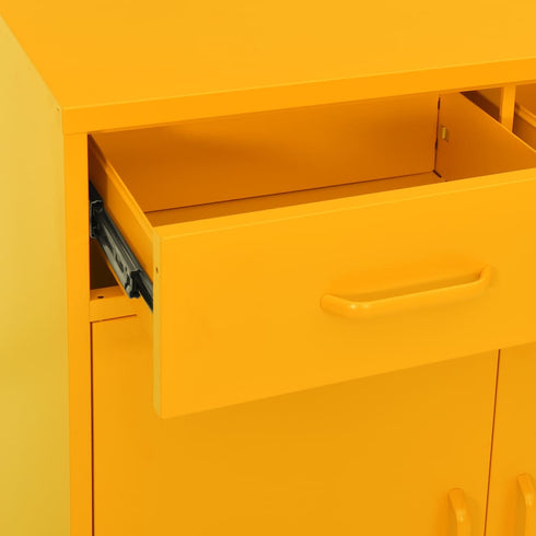 Lady Jillian - Storage Cabinet Mustard Yellow 80x35x101,5 cm Steel - Model 2