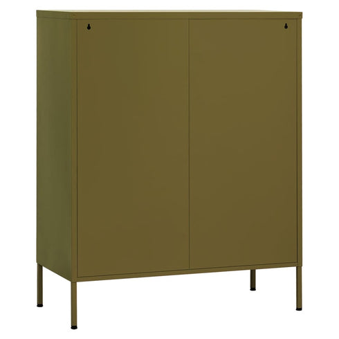 Lady Jillian - Storage Cabinet Olive Green 80x35x101,5 cm Steel - Model 4