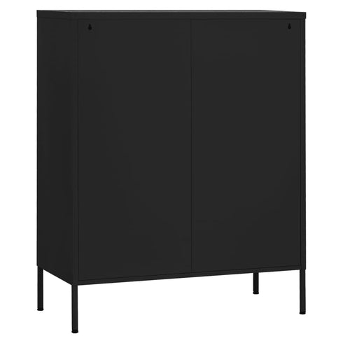 Lady Jillian - Storage Cabinet Black 80x35x101,5 cm Steel - Model 4