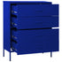 Lady Jillian - Chest of Drawers Navy Blue 80x35x101,5 cm Steel
