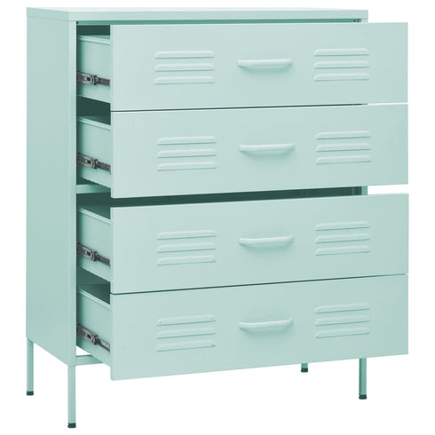 Lady Jillian - Chest of Drawers Mint 80x35x101,5 cm Steel