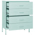 Lady Jillian - Chest of Drawers Mint 80x35x101,5 cm Steel