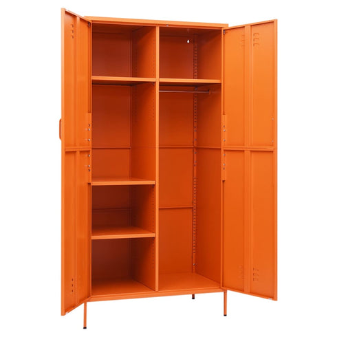 Lady Jillian - Wardrobe Orange 90x50x180 cm Steel