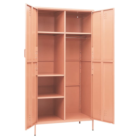 Lady Jillian - Wardrobe Pink 90x50x180 cm Steel