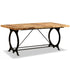 Rustika Rowe - Dining Table Solid Rough Mango Wood 180 cm