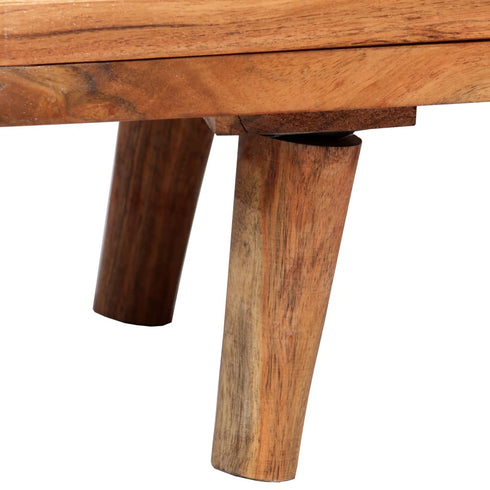 Swen Studio - Sideboard Solid Wood with Carved Doors 160x40x75 cm