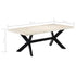 Rustika Rowe - Dining Table White 200x100x75 cm Solid Mango Wood
