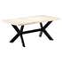 Rustika Rowe - Dining Table White 180x90x75 cm Solid Mango Wood