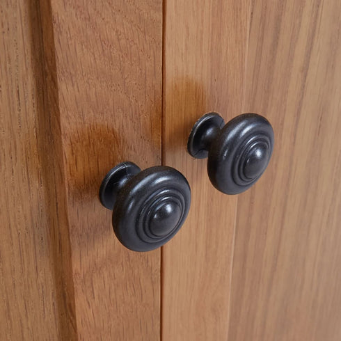 Maison Madeleine - Bookcase with 2 Doors 90x30x200 cm Solid Oak Wood